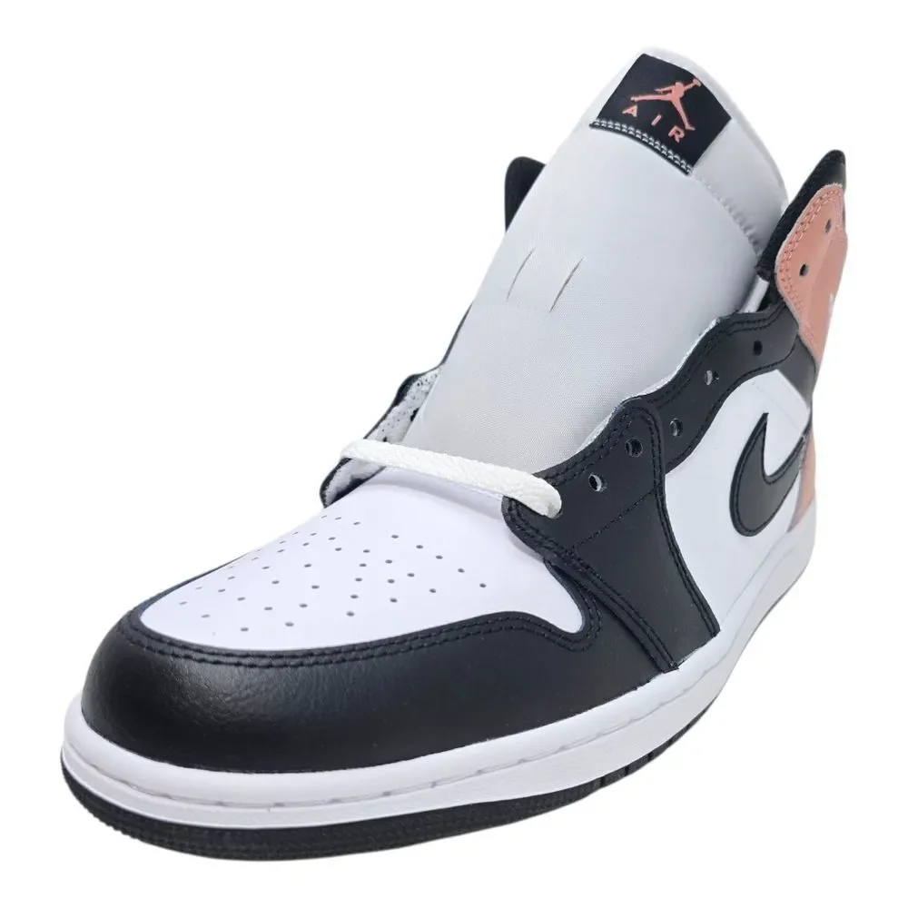 Nike Air Jordan 1 Mid White Black Rust Pink Basketball DQ8426-100 Men's Size 11